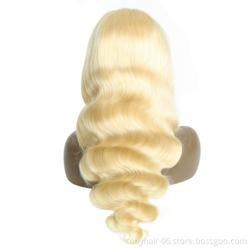 Wholesale 613# Blonde Straight Human Hair Lace Frontal Wigs Cuticle Aligned, 13*4 Brazilian Virgin Hair Wig Lace